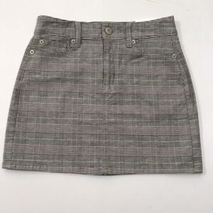 American Eagle Outfitters Super Stretchy Hi Rise Plaid Mini Skirt